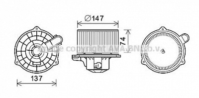 AVA QUALITY COOLING hy8427 -  Электродвигатель, вентиляция салона